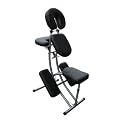 Chaise de massage - Aluminium - Sac inclus - Noir