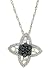 14K White Gold Black and White Diamond Pendant, 0.50 CTW