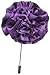 Stacy Adams Men's Flower Lapel Pin, Purple, One Size