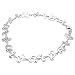 Sterling Silver Stipple Finish Music Notes .925 Stamp Hypoallergenic Nickel Free Bracelet