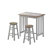 Mission Breakfast Bar with Stools - Natural