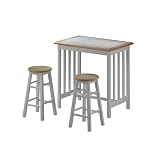 Review Boraam  / Mission Breakfast Bar with Stools - Natural