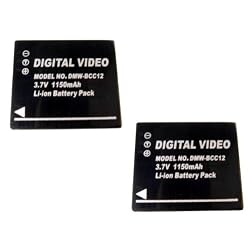 【2個セット】 LUMIX DMC-FX01.FX9の  DMW-BCC12  対応バッテリー