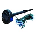 GudCraft Solar Powered 35-Foot Holiday String Lights, 100 LED Blue