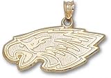 Philadelphia Eagles Solid 10K Gold Eagle Head 1/2'' Pendant