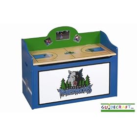 Timberwolves Kid's Storage Toy Box by Guidecraft