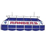 Nhl New York Rangers Stained Glass 40 Inch Lighting Fixture
