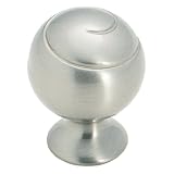 Amerock BP9338-G10 Swirl'z Spiral Ball 1-1/8 inch Diameter Knob, Satin Nickel