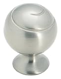 Amerock BP9338-G10 Swirlz Spiral Ball 1-1/8-Inch Diameter Knob, Satin Nickel