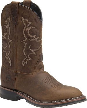 Double-H Boots Men's 11 Inch Black ICETM Roper Briar Full Grain 9 2E US