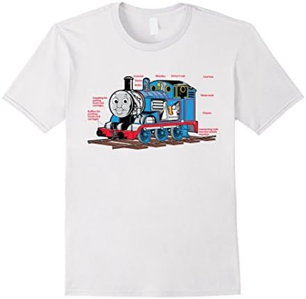 Men's Tank Engine The Friends Train T Shirt - Funny Thomas XL White