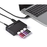 KDLINKS Super Speed USB 3.0 5Gbps 4 Ports Hub w/ Power Adapter (VIA VL812 Chipset - USB 2.0 compatible)