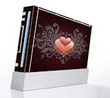 Double Hearts Decorative Protector Skin Decal Sticker for Nintendo Wii Cons ....