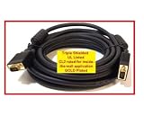 100ft Monitor or Projector VGA SVGA M/M cable - Premium GOLD Plated for VGA, SVGA, LCD Monitors, Projectors and TVs