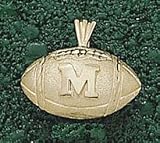 Anderson Jewelry Mississippi Rebels Football Gold Charm