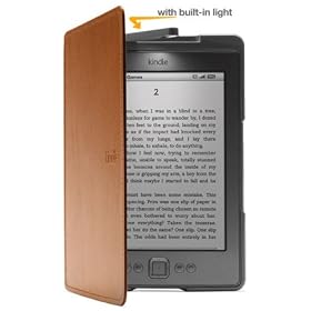 Kindle Lighted Leather Cover, Brown