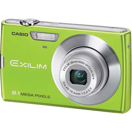 Casio Exilim EX-150GN 8MP 4x Zoom 3-Inch LCD Screen Digital Camera with 28mm Wide Angle Lens CCD-shift Image Optical Stabilizer (Green)