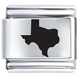 Texas State Italian Charms Bracelet Link