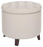 Safavieh Hudson Collection Elizabeth Grey Tufted Linen Storage Ottoman Safavieh Hudson Collection Elizabeth Grey Tufted Linen Storage Ottoman