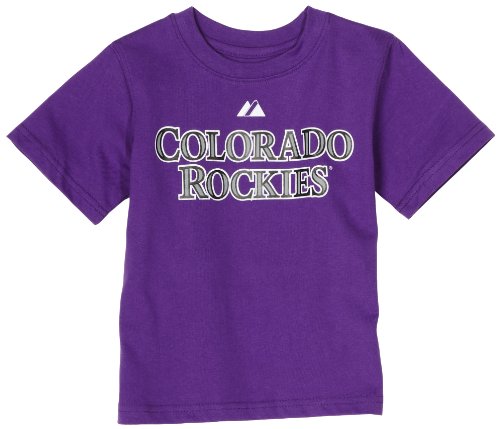 MLB Infant/Toddler Boys' Colorado Rockies Troy Tulowitzki Pullover Tee with Name & Number (Purple, 2T)