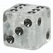 Valve Caps Trik Topz Dice-Glitter Silver