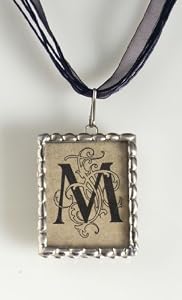 New Orleans Monogram Pendant Necklace - M