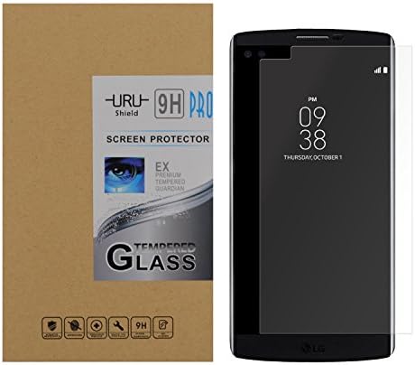 LG V10 Screen Protector,URUShield [Super Sense] Full coverage Ultra Clear Privacy Film 9H Hardness High Definition Ballistic Tempered Glass for LG V10