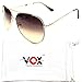 Vox Women's Metal Sunglasses With Rhinestones, Classy Designer Fashion Eyewear