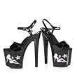 Highest Heel Women's VIVID-102, 7 1/2" Platform With Qtr Strap And Painted Picture Of Trucker Girl