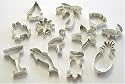 Summer Tropical Paradise Cookie Cutters - Set of 12