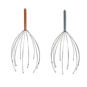 2-Pack Kikkerland Head Massager (Colors May Vary)
