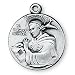 Sterling Silver Saint Thomas Aquinas Medal and 18-inch Chain