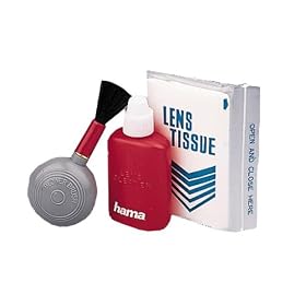 Contents: - Lens blower brush - Lens cleaning fluid - Lens c