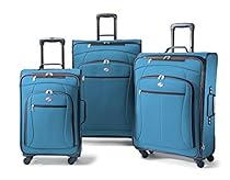 American Tourister Luggage AT Pop 3 Piece Spinner Set (One Size, Moroccan Blue)
