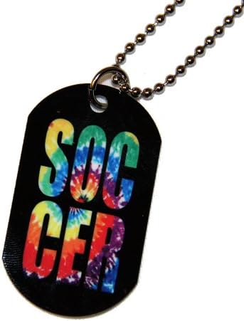 Soccer Tie Dye Dog Tag