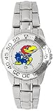 Kansas Jayhawks- (University of) Ladies Sports Steel Watch