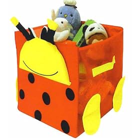 MESH POP-UP STORAGE CUBE ORGANIZER - LADYBUG