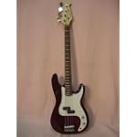 Beginner's 43" Purple Electric Bass with Carrying Bag and Accessories