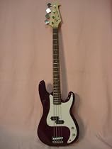 43" Purple Electric Bass with Carrying Bag and Accessories
