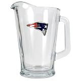 New England Patriots NFL 60oz Glass Pitcher - Primary Logo