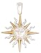 Gold plated pendant, 'Brilliant Sunbeams' 1 W 2 L