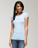Basic Studded Crew Tee - WISTFUL BLUE (XS)
