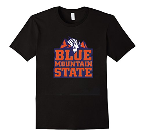 Men's Blue Mountain State T shirts: Goat house logo Large Black