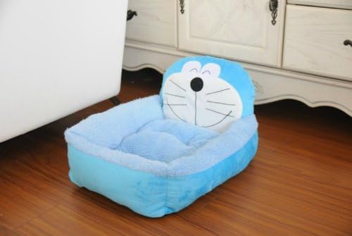 Cartoon Pet Bed Small Doraemon 18x16 inch Blue