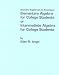 Book Elementary Algebra for College Students or Intermediate Algebra for College Students