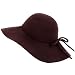Sophisticated Brown Wide Brim Diva Style Floppy Hat