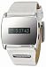 DKNY Stainless Steel Ladies Black & Silver Dial with White Patent Leather Strap Watch