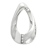 14K White Gold Diamond Pendant/Slide - 0.05 Ct.