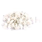 uxcell サイクルネイルクリップ　プラスチック製シルバートーン20mm径 100個入り