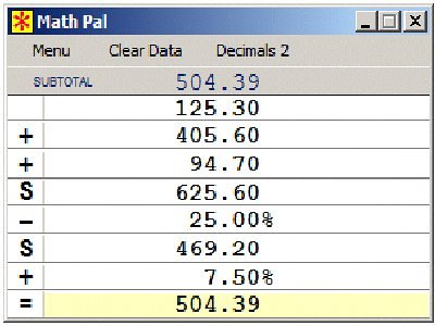Math Pal Computer Calculator